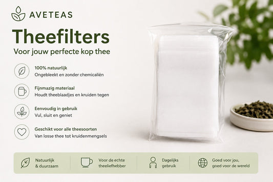 Honderd biologisch afbreekbare theefilters