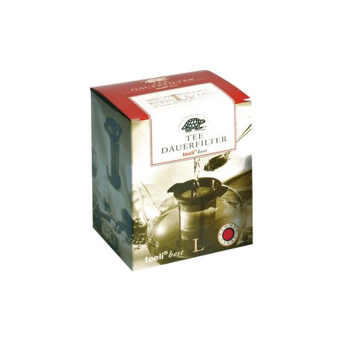 Alveus Duurzaam Permanent Thee Filter Zwart met Handig Deksel, 7 cm