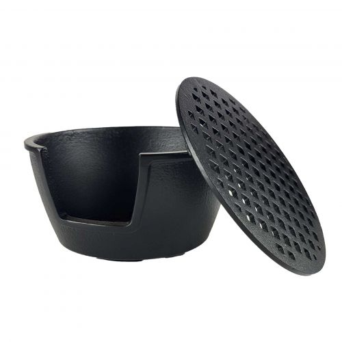 Gietijzeren Theepot Warmer: Houd je Thee Perfect Warm, Stijlvol Zwart Ontwerp