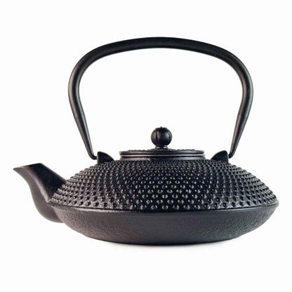 Zwarte Kurogane Gietijzeren Theepot 800ml met RVS Filter voor Perfecte Thee