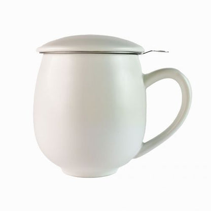 Alveus Haiku Mok Wit Keramiek met Metalen Filter - Perfect voor Thee Liefhebbers