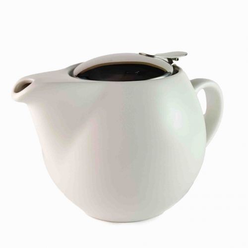 Alveus Haiku Keramische Theepot Wit 500ml met Metalen Filter Elegant Design