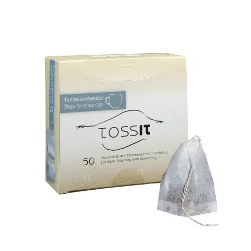 Tossit Premium Biologisch Afbreekbare Japanse Papieren Theefilters voor Losse Thee 50 Stuks