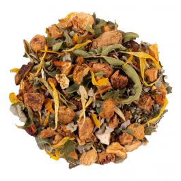 Biologische Zwaaiende Kruidenthee met Citroen-Mango Smaak, Fruitige Thee Melange