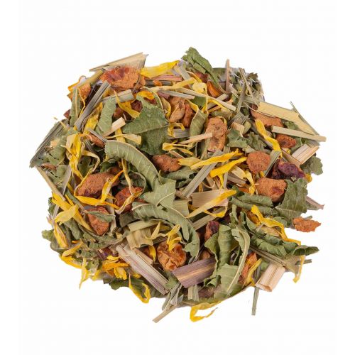 Heerlijke Biologische Fruitmelange Thee: Appel Citroengras Verveine Goudsbloem Citroenmirte