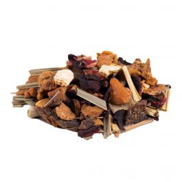 Biologische avondkruidenthee voor ontspanning met appel, citroengras en pepermunt