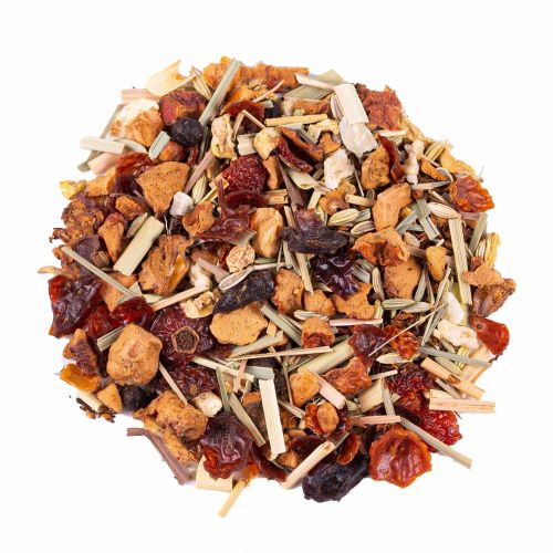 Biologische Vitalisatie Kruidenthee: Rooibos, Gember, Appel, Venkel, Rozebottel, Citroengras