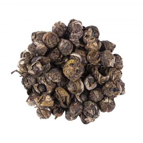 Biologische Jasmijn Drakenparels Thee: Premium Handgerolde Groene Thee met Bloemige Aroma's