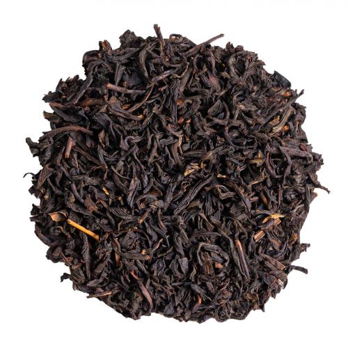 Lapsang Souchong gerookte zwarte thee met donkere infusie