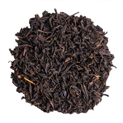 Lapsang Souchong gerookte zwarte thee met donkere infusie