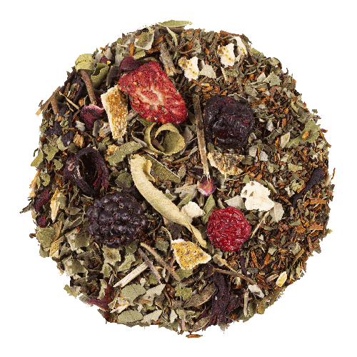 Rooibos Wildberry losse rooibos met bosvruchten, cafeinevrij