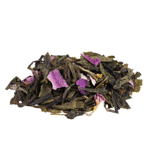 Biologische Jasmijnroos Groene Thee: Delicate Bloemige Melange met Perzik & Vanille