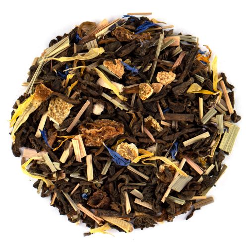 Biologische Lady Pu Erh Thee: Verfrissende Citrus, Bergamot & Grapefruit Smaakbeleving