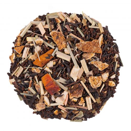 Biologische Zwarte Thee met Donkere Citroen en Gember, Verfrissend en Kruidig