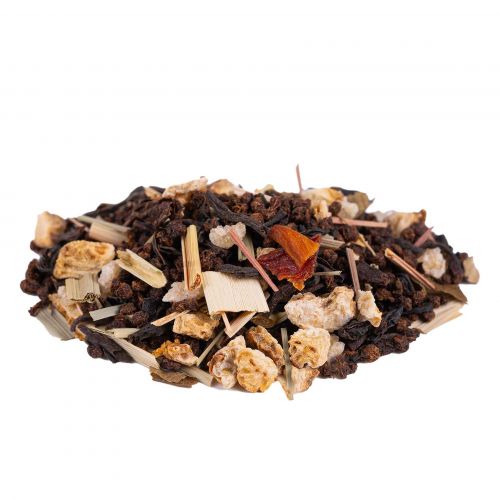 Biologische Zwarte Thee met Donkere Citroen en Gember, Verfrissend en Kruidig