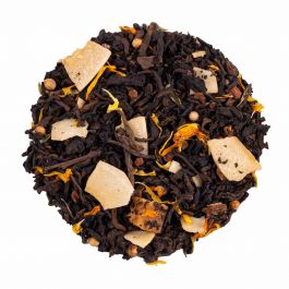 Premium Biologische Karamel Pu Erh Thee met Kokos, Kaneel & Mariëgold - Heerlijke Warme Drank