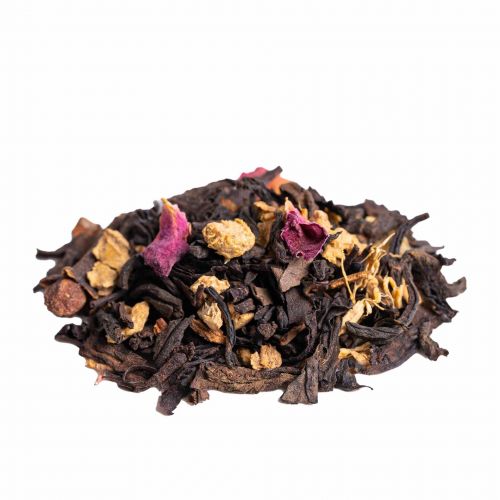Biologische Pu Erh Taj Mahal Thee Blend: Zwarte Thee, Gember, Kaneel, Kardemom