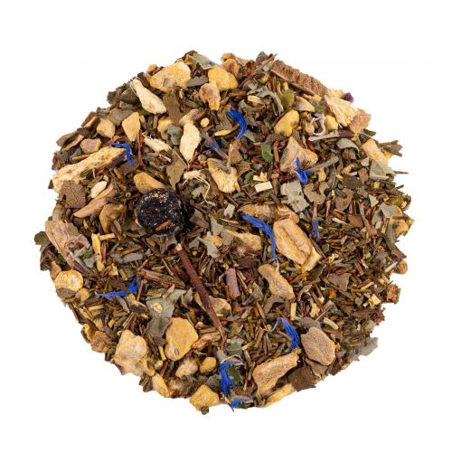 Biologische Bosbes Gember Rooibos Thee: Fruitig, Pittig, Verkwikkend, Heerlijk Verwarmend Genot