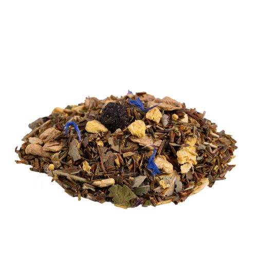 Biologische Bosbes Gember Rooibos Thee: Fruitig, Pittig, Verkwikkend, Heerlijk Verwarmend Genot