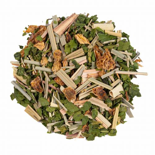 Biologische Smiling Spinacio Kruidenthee: Friszoete Blend met Spinazie, Citroen & Munt