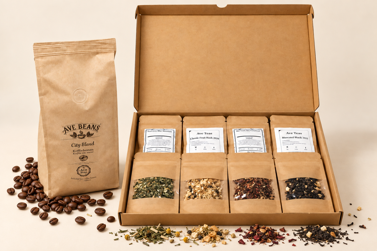 Thee & Koffie Ontdekking – Ontdekkingsbox + Ave Beans City Blend