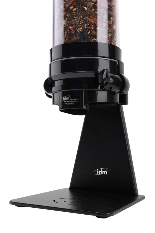 Losse thee dispenser 4,5 liter, vooraanzicht met doseerknop