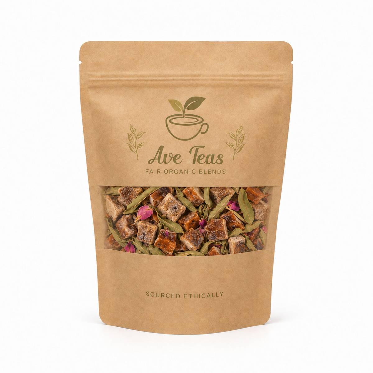 Roos en Guarana Vruchteninfusie met hazelnoot