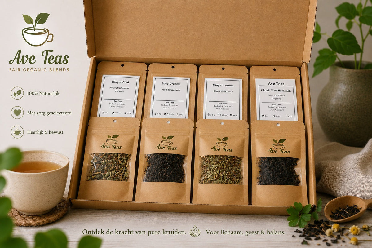 Ontdekkingsbox met acht losse theeen van Ave Teas