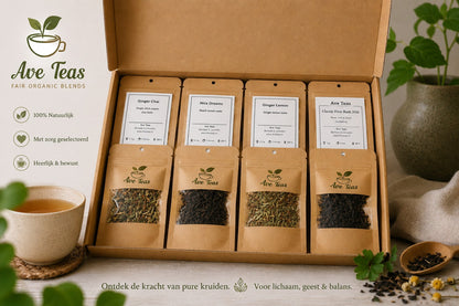 Ontdekkingsbox met acht losse theeen van Ave Teas