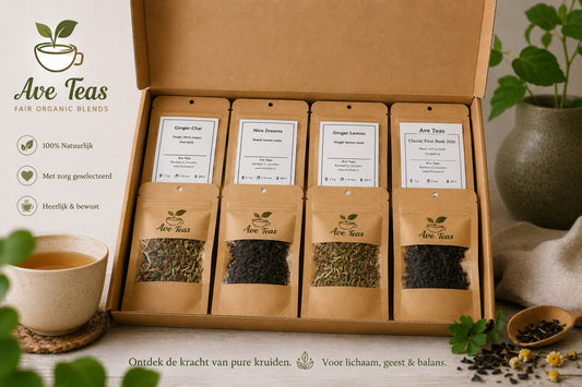 Ontdekkingsbox met acht losse theeen van Ave Teas